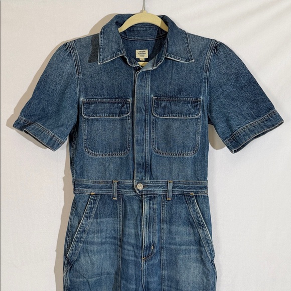 Citizens Of Humanity Miki Wide Leg Denim Jean Jumpsuit Size 8 Lovely Wash EUC - Picture 6 of 17